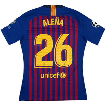 2018-19 Barcelona Match Issue Champions League Home Shirt Alena #26