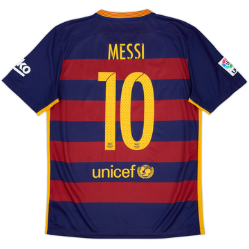 2015-16 Barcelona Home Shirt Messi #10 - 8/10 - (M)
