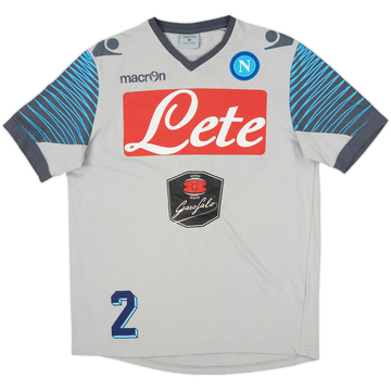 2014-15 Napoli Macron Player Issue Cotton Tee #2 - 6/10 - (M)