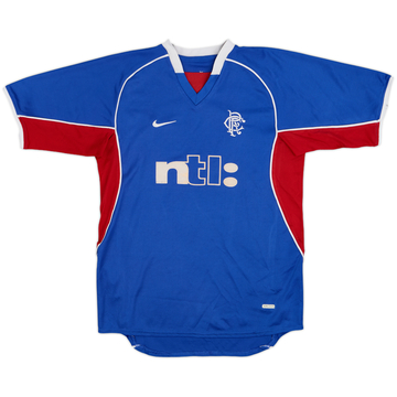 2001-02 Rangers Home Shirt - 8/10 - (L.Boys)