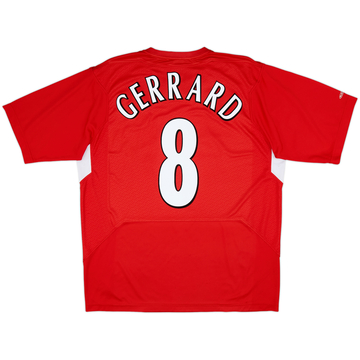 2004-06 Liverpool Home Shirt Gerrard #8 - 6/10 - (L)