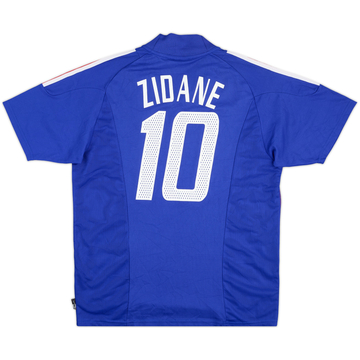 2002-04 France Home Shirt Zidane #10 - 8/10 - (L)