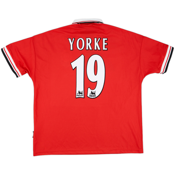 1998-00 Manchester United Home Shirt Yorke #19 - 8/10 - (XXL)