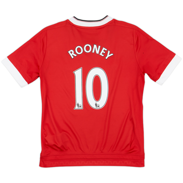 2015-16 Manchester United Home Shirt Rooney #10 - 9/10 - (M.Boys)