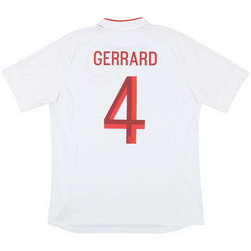 2012-13 England 'Poland/Ukraine' Home Shirt Gerrard #4 - 9/10 - (L)