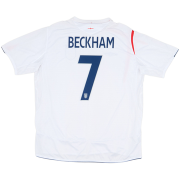 2005-07 England Home Shirt Beckham #7 (XXL)