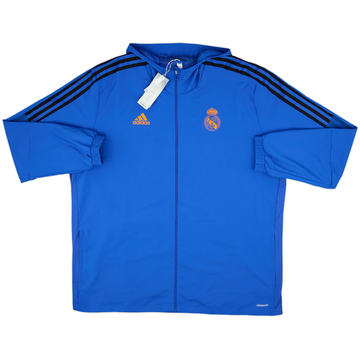 2021-22 Real Madrid adidas Hooded Track Jacket (XXL)