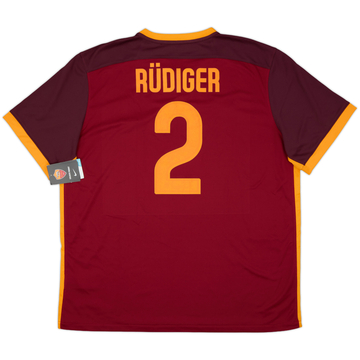 2015-16 Roma Home Shirt Rudiger #2 (XXL)
