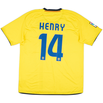 2008-10 Barcelona Away Shirt Henry #14 - 6/10 - (L)