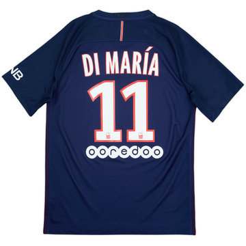 2016-17 Paris Saint-Germain Home Shirt Di Maria #11 - 8/10 - (M)
