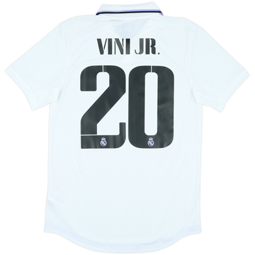 2022-23 Real Madrid Authentic Home Shirt Vini Jr #20 - 8/10 - (S)