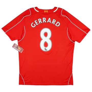 2014-15 Liverpool Home Shirt Gerrard #8 (S)