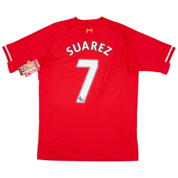 2013-14 Liverpool Home Shirt Suarez #7 (M)