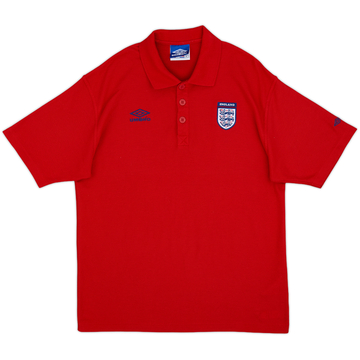 1990s England Umbro Polo Shirt - 9/10 - (XL)