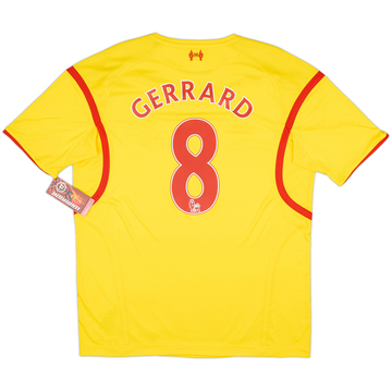 2014-15 Liverpool Away Shirt Gerrard #8 (L)