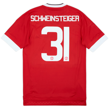 2015-16 Manchester United Home Shirt Schweinsteiger #31 - 8/10 - (S)