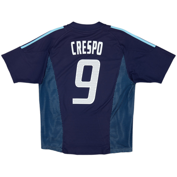 2002-04 Argentina Away Shirt Crespo #9 - 7/10 - (M)