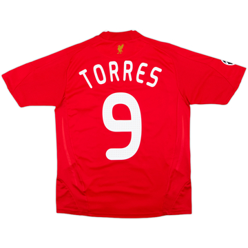 2008-10 Liverpool Home Shirt Torres #9 - 8/10 - (L.Boys)