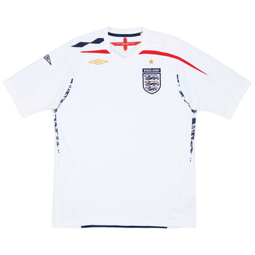 2007-09 England Home Shirt - 5/10 - (L)