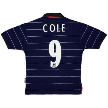 1999-00 Manchester United Away Shirt Cole #9 - 6/10 - (M.Boys)