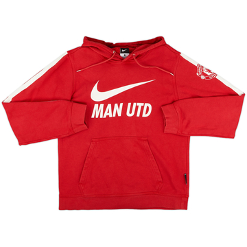 2011-12 Manchester United Nike Hooded Sweat Top - 8/10 - (S)