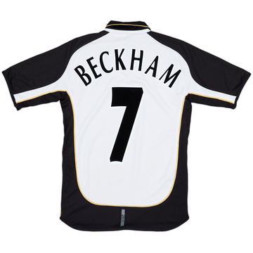 2001-02 Manchester United Centenary Away/Third Shirt Beckham #7 - 6/10 - (M.Boys)