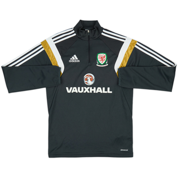 2014-15 Wales adidas 1/4 Zip Training Top - 8/10 - (S)