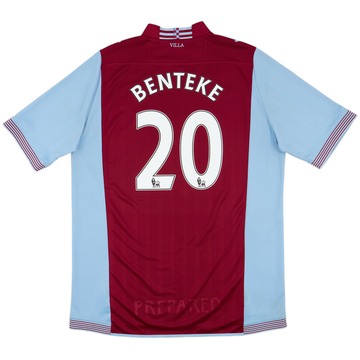 2013-14 Aston Villa Home Shirt Benteke #20 - 6/10 - (XXL)