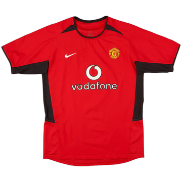 2002-04 Manchester United Home Shirt - 8/10 - (L.Boys)