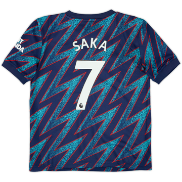 2021-22 Arsenal Third Shirt Saka #7 - 10/10 - (S.Boys)
