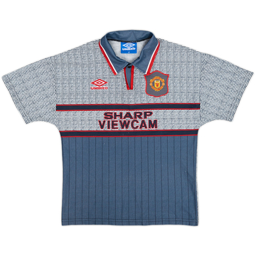 1995-96 Manchester United Away Shirt - 9/10 - (L.Boys)