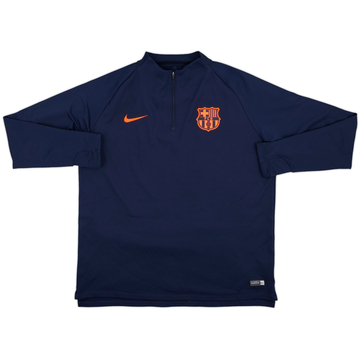 2018-19 Barcelona Nike 1/4 Zip Drill Top - 8/10 - (XL)