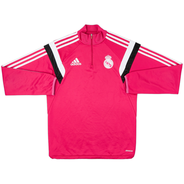 2014-15 Real Madrid adidas 1/4 Zip Sweat Top - 7/10 - (S)
