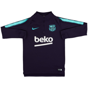 2018-19 Barcelona Nike 1/4 Zip Drill Top - 8/10 - (S)