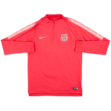 2018-19 Barcelona Nike 1/4 Zip Sweat Top - 7/10 - (M)