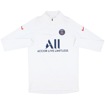 2020-21 Paris Saint-Germain Nike 1/4 Zip Sweat Top - 7/10 - (M)