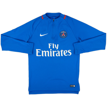 2018-19 Paris Saint-Germain Nike 1/4 Zip Sweat Top - 9/10 - (S)
