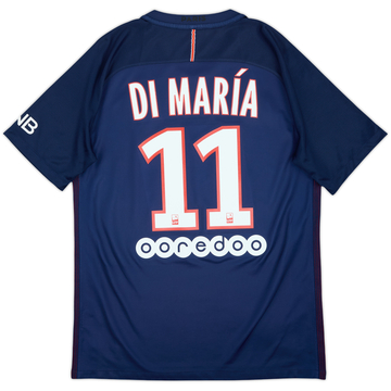 2016-17 Paris Saint-Germain Home Shirt Di Maria #11 - 8/10 - (M)