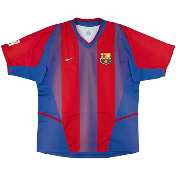 2002-03 Barcelona Home Shirt - 4/10 - (L)