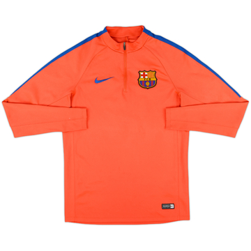2016-17 Barcelona Nike 1/4 Zip Sweat Top - 6/10 - (S)