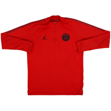 2018-19 Paris Saint-Germain Nike Jordan 1/4 Zip Drill Top - 7/10 - (M)