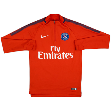 2017-18 Paris Saint-Germain Nike 1/4 Zip Training Top - 8/10 - (S)