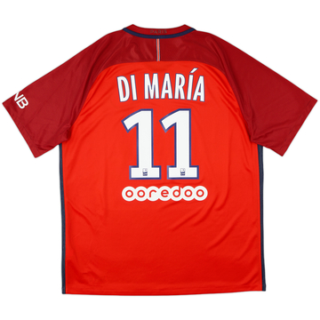 2016-17 Paris Saint-Germain Away Shirt Di Maria #11 - 7/10 - (XL)