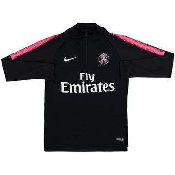 2018-19 Paris Saint-Germain Nike 1/4 Zip Sweat Top - 9/10 - (M)