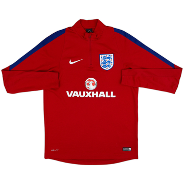 2016-17 England Nike 1/4 Zip Training Top - 8/10 - (M)