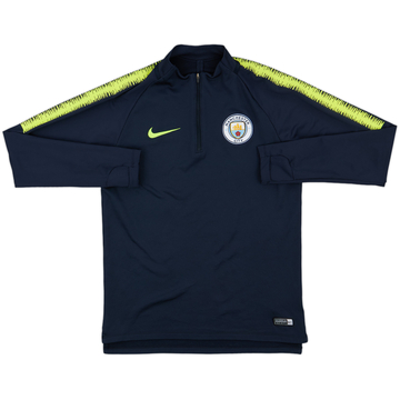 2018-19 Manchester City Nike 1/4 Zip Training Top - 9/10 - (S)