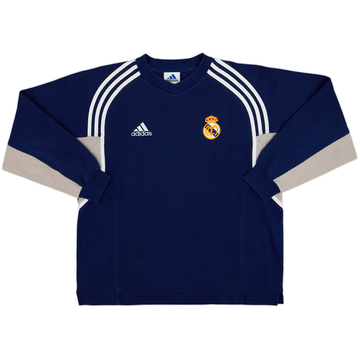 2000-01 Real Madrid adidas Sweat Top - 8/10 - (XL.Boys)