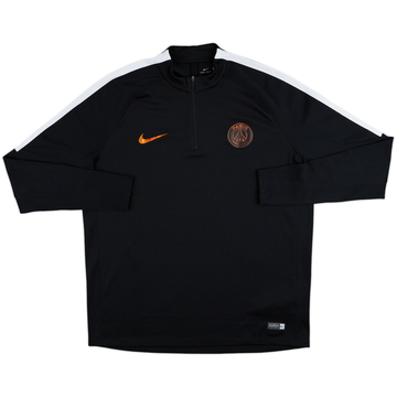 2016-17 Paris Saint-Germain Nike 1/4 Zip Drill Top - 8/10 - (XL)