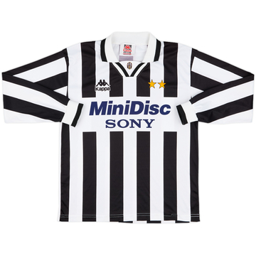 1995-96 Juventus Basic Home L/S Shirt - 7/10 - (XL.Boys)