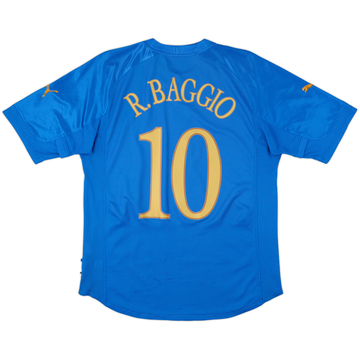 2004-06 Italy Home Shirt R.Baggio #10 - 6/10 - (L)